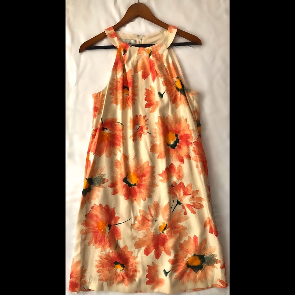 Donna Morgan floral halter dress